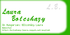 laura bolcshazy business card
